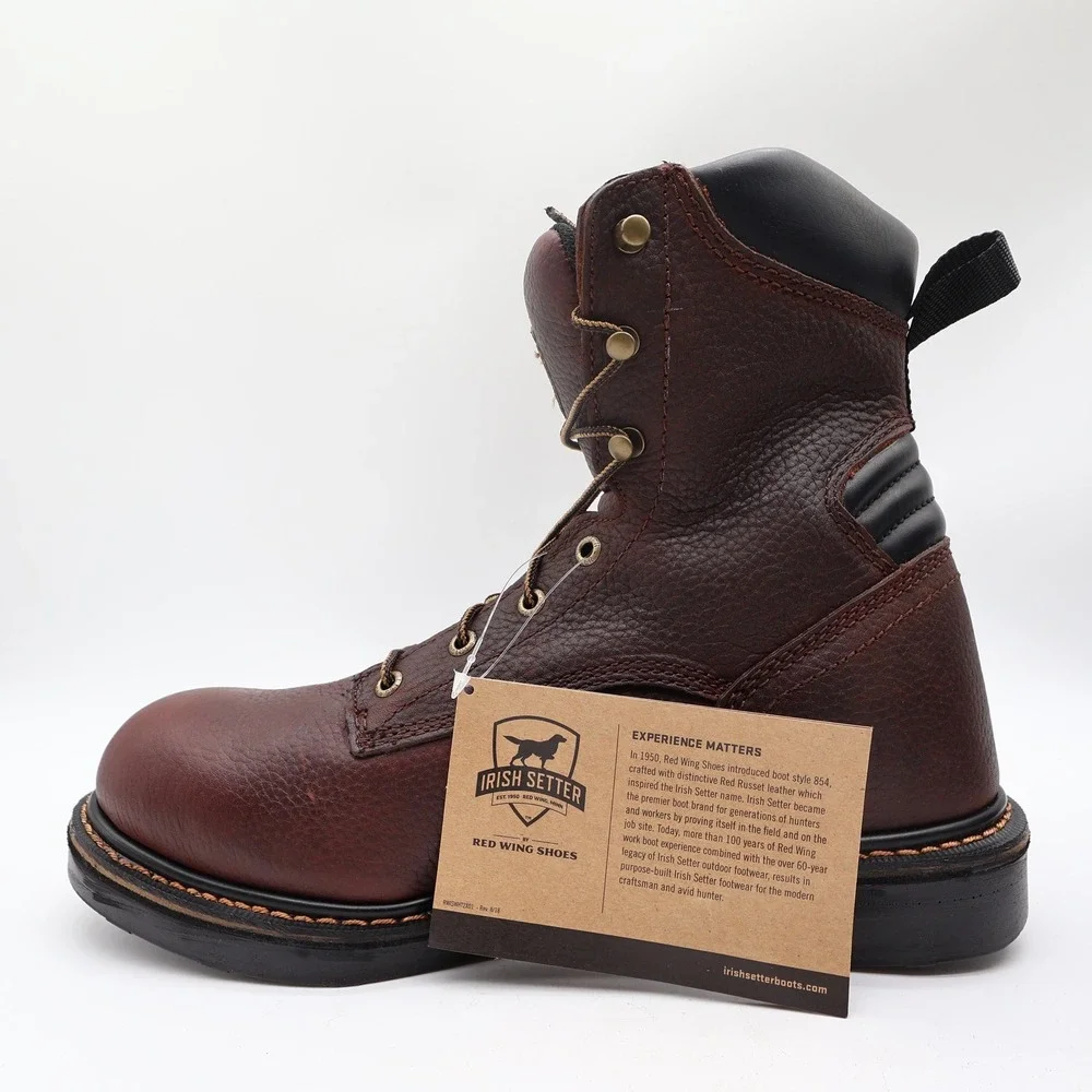 Irish Setter Boots Mens 10 D Farmington Leather Work 83803 Soft Toe NIB